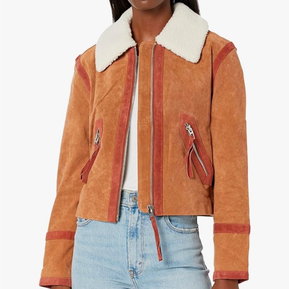 Blank NYC brown suede jacket NWT